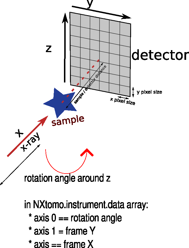 reference used for projections stitching